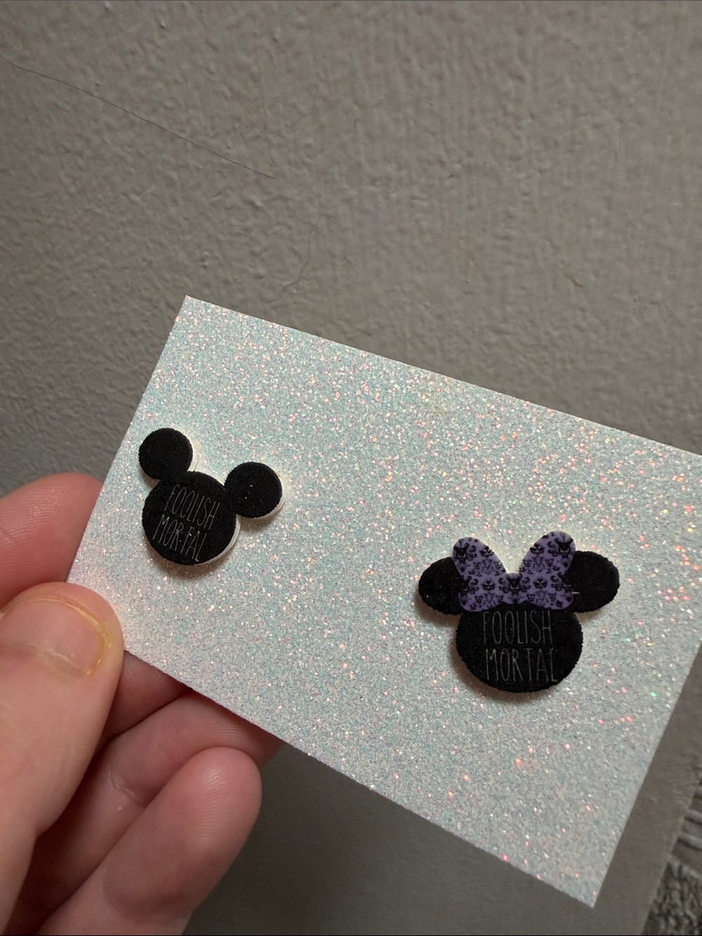 Disney Ears Foolish Mortals Haunted Mansion Inspired Mickey Mouse Earrings